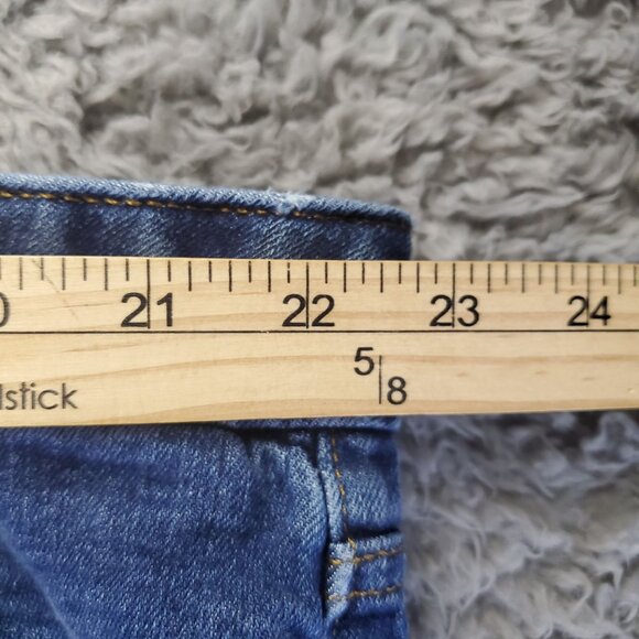 Ava & Viv Jeans Womens 26 Plus Blue High Rise Flare Stretch Denim - Picture 5 of 12